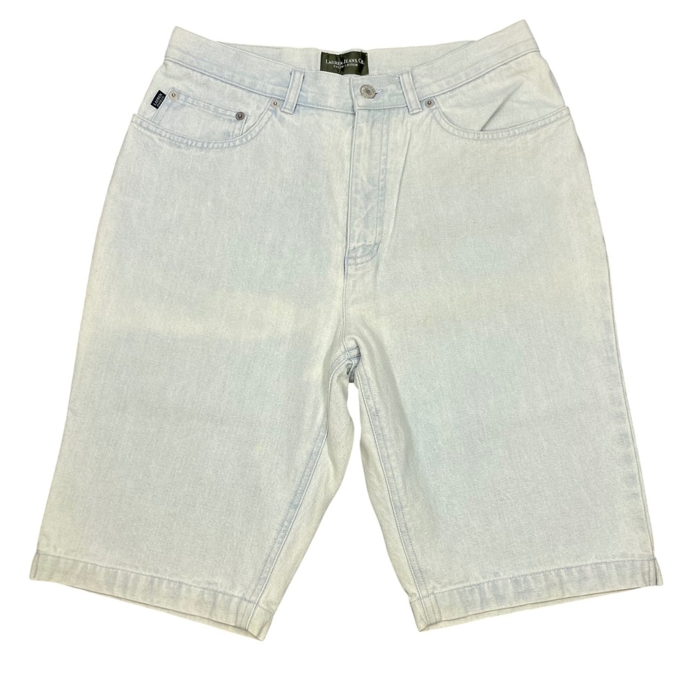 Lauren Ralph Lauren Light Wash High Rise Denim Bermuda Shorts Women 10